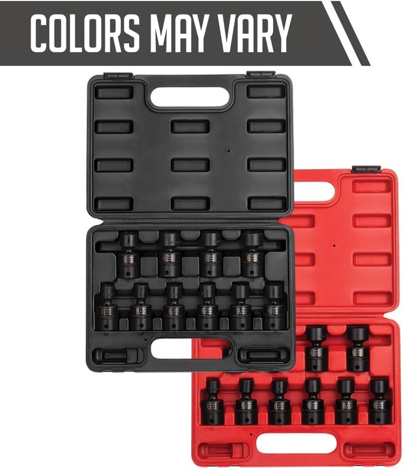 Sunex 3657 3/8 Inch Drive Universal Impact Socket Set - 10-Piece Metric Set (10mm - 19mm) with Cr-Mo Alloy Steel Construction - Image 5